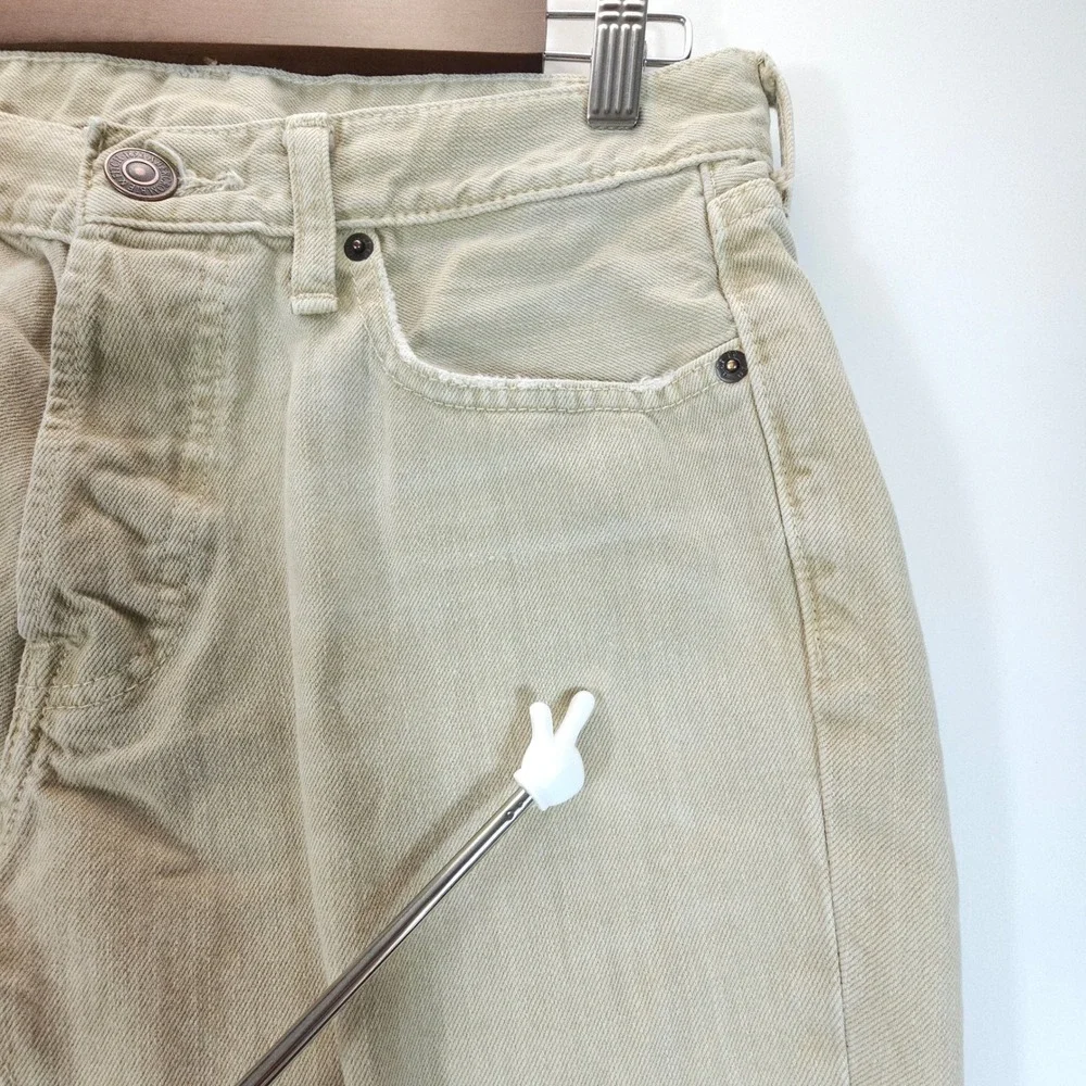 Y2K Abercrombie & Fitch‎ Jeans Mens 32x30 Tan Skinny Fit Streetwear Skate Denim